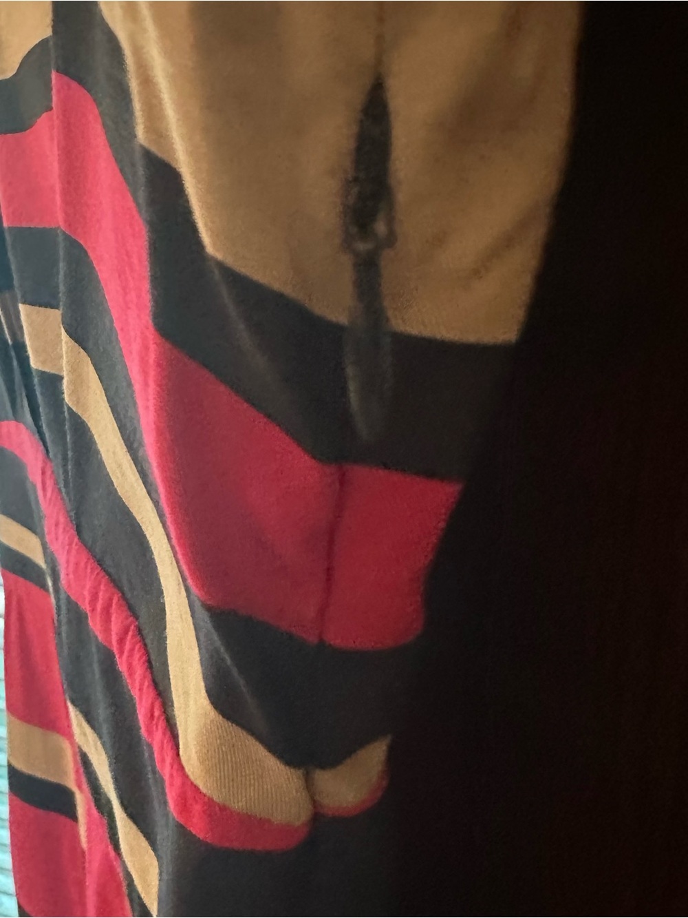 LK Bennett Martha Sleeveless Pink Striped Shirt Dress Size 4 - Picture 9 of 9